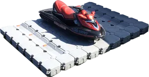 Jet Skion Modular Floating Dock PNG image