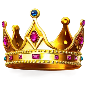 Jewel-encrusted Golden Crown PNG Ufe PNG
