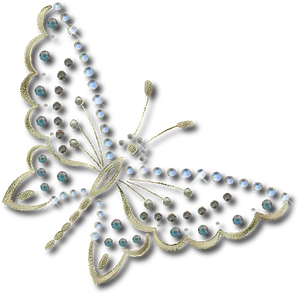 Jeweled Butterfly Graphic PNG image