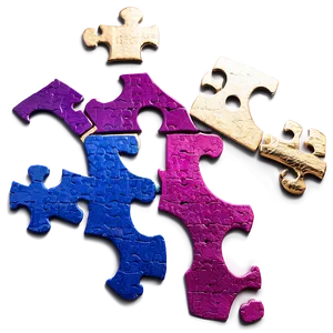 Jigsaw Puzzle Completion Celebration PNG Ydy65 PNG