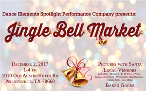 Jingle Bell Market Event Poster PNG image