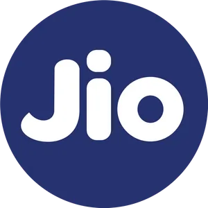Jio Logo Blue Background PNG image
