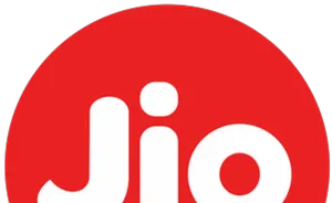 Jio Logo Red Background PNG image