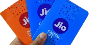 Jio S I M Cards Variety PNG image