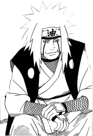 Jiraiya Naruto Manga Portrait PNG image