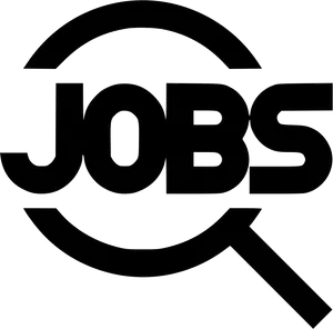 Job Search Magnifying Glass Icon PNG image