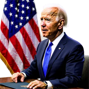 Joe Biden At Desk Png 24 PNG image