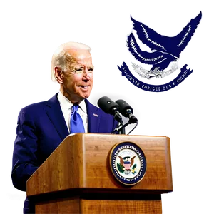 Joe Biden At Podium Png Mdp90 PNG image