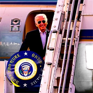 Joe Biden On Air Force One Png 05212024 PNG image