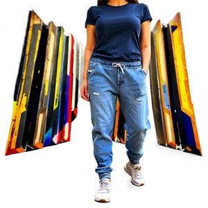 Jogger Jeans PNG Jva PNG