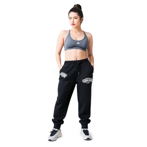 Jogger Style Black Sweatpants Png 57 PNG image