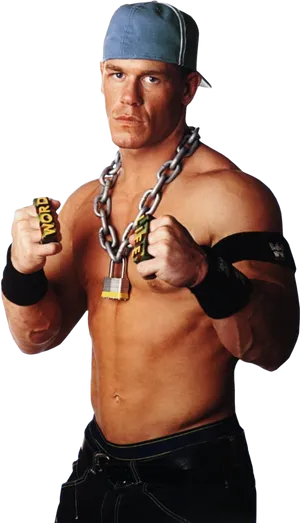 John Cena Chain Gang Pose PNG image