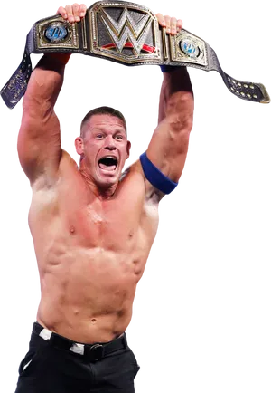 John Cena Champion Celebration PNG image