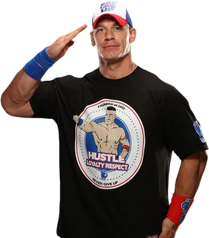 John Cena Salute PNG image