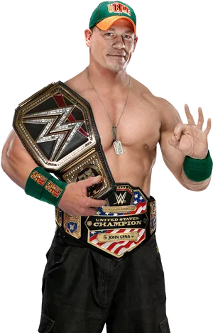 John Cena W W E Champion Pose