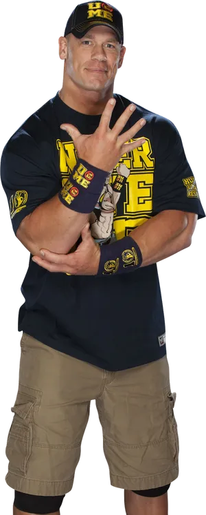 John Cena W W E Pose PNG image