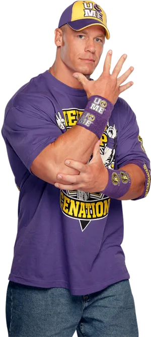 John Cena You Cant See Me Pose PNG image