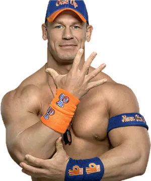 John Cena You Cant See Me Pose PNG image