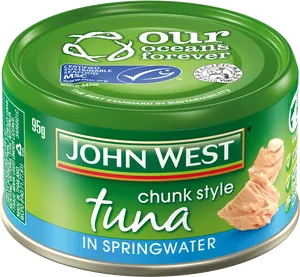 John West Chunk Style Tuna Can PNG image