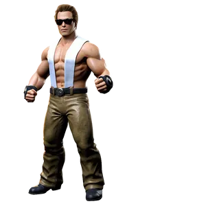 Johnny Cage Fan Art Design Png 06292024 PNG image