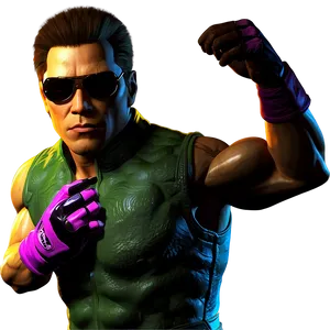 Johnny Cage Game Cover Art PNG Mwu