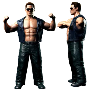 Johnny Cage Victory Stance Png Scu PNG image