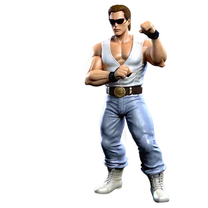 Johnny Cage Video Game Sprite PNG 06292024