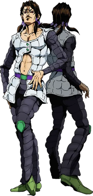 Jojo Character With Stand PNG image