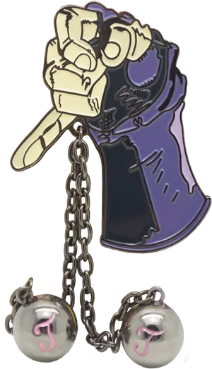 Jojo Inspired Hand Keychain PNG image