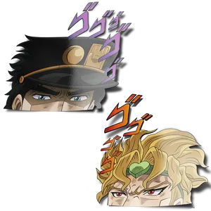 Jojo_ Menacing_ Characters PNG image