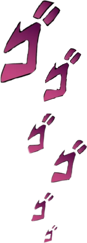 Jojo Menacing Kanji Symbol PNG image