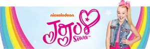 Jojo Siwa Nickelodeon Promotional Banner PNG image