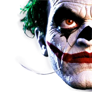 Joker Face Close-up PNG Jdu