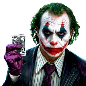 Joker Holding Joker Card Png Itd PNG image