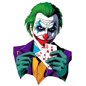 Joker Holding Joker Card Png Pcn PNG image