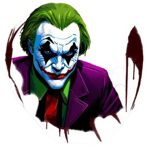 Joker Illustration PNG 27
