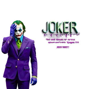 Joker In Suit PNG Fnn32