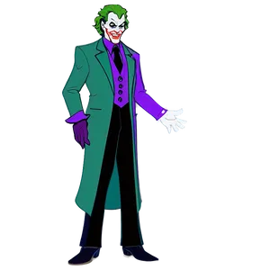 Joker's Animated Series Look Png Wkf20 PNG image