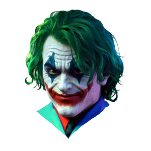 Joker's Green Hair PNG 60