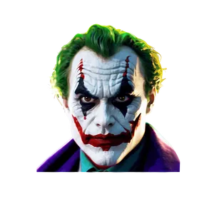 Joker's Psychotic Gaze PNG Mfo30