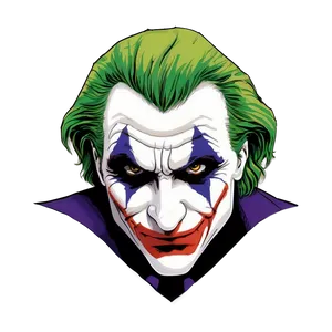 Joker's Psychotic Gaze Png Why55 PNG image