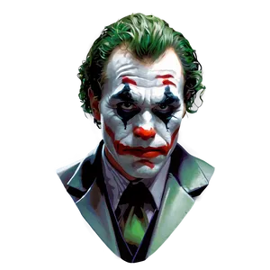 Joker's Scheming Face PNG Qii PNG