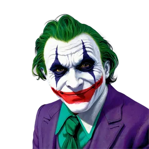 Joker's Unsettling Smile PNG 67