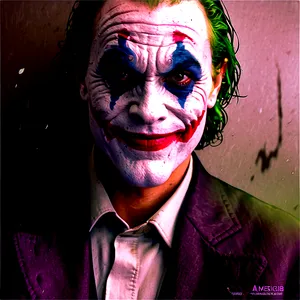 Joker's Unsettling Smile PNG 78