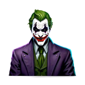 Joker's Wicked Grin Png 06122024 PNG image