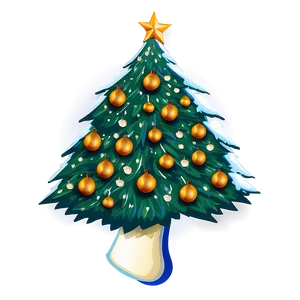 Jolly Christmas Tree Illustration Png Npk48 PNG image