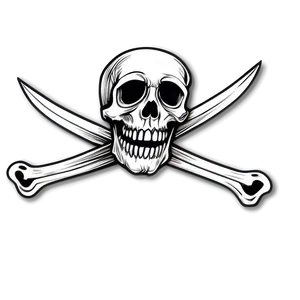 Jolly Roger On Black Background PNG 53 PNG