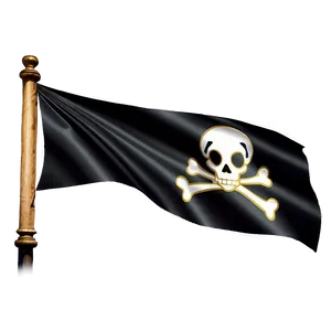 Jolly Roger Pirate Flag Waving PNG Mmn PNG