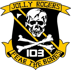 Jolly Rogers103 Fear The Bones Emblem PNG image