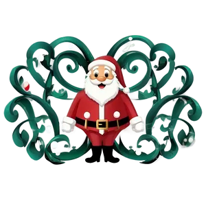 Jolly Santa Cartoon Illustration Png 06282024 PNG image